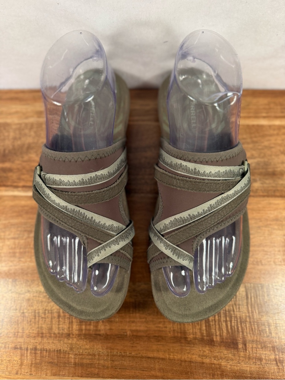Merrell Terran 3 Cush Post Sandal Olive Green Size 7
